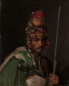 Portrait d'un bachi-bouzouk par le peintre Jean-Léon Gérôme